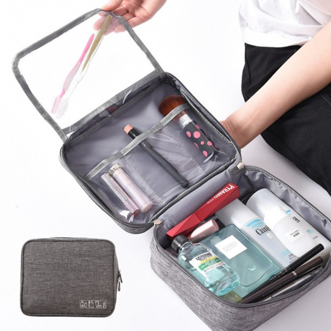 Cationic travel storage bag, waterproof toilet bag, makeup bag organizer,