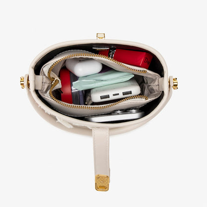 Fashion casual bucket bag, simple handbag, small tote bag, versatile commuter shoulder Crossbody bag