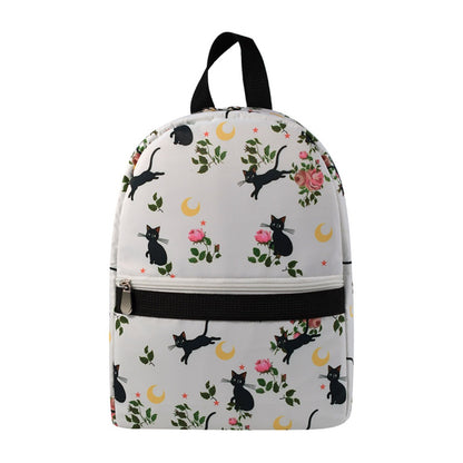 Mochila de nailon impermeable estampada, elegante mochila de viaje de gran capacidad para mujer, mochila de almacenamiento, 