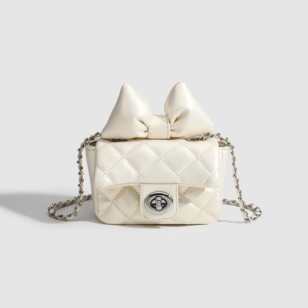 Mini fashion small square bag, summer ballet sports style bow mini crossbody bag, rhombus mini crossbody bag for women, toddler purse