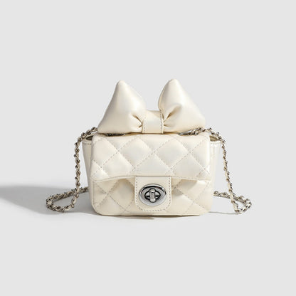 Mini fashion small square bag, summer ballet sports style bow mini crossbody bag, rhombus mini crossbody bag for women, toddler purse