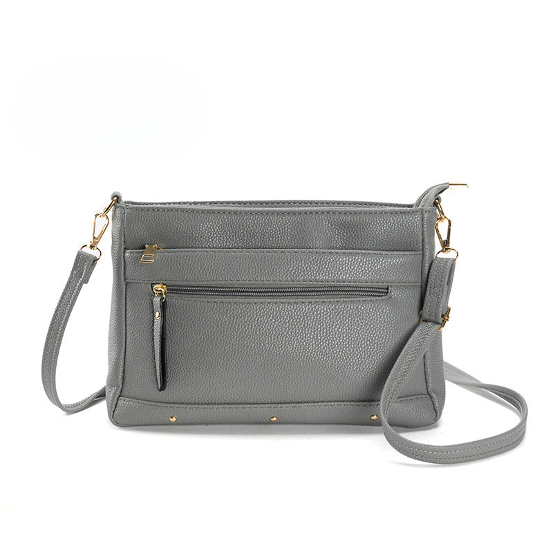 Stylish and simple shoulder Crossbody bag, women's small versatile zipper crossbody purse, stylish small square bag