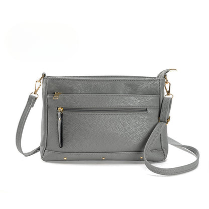 Stylish and simple shoulder Crossbody bag, women's small versatile zipper crossbody purse, stylish small square bag