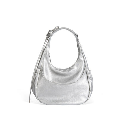 Bolso de mano negro de gran capacidad para mujer, bolso hobo versátil para el hombro 