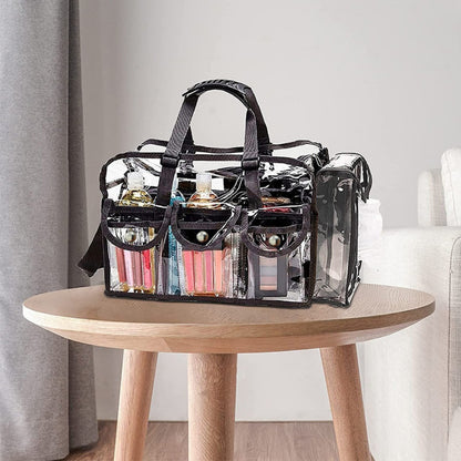 Transparent PVC cosmetic bag, waterproof swimming bag, washing beach bag, large-capacity cosmetic bag, large-capacity storage bag