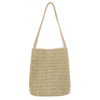 Bolso hobo tejido, bolso hobo bohemio de verano, bolso de hombro con cierre magnético, bolso de paja de playa para el verano 