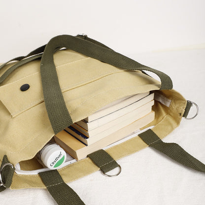 Bolso bandolera de nailon, bolso ligero para llevar debajo del brazo, bolso de hombro sencillo de lona. 