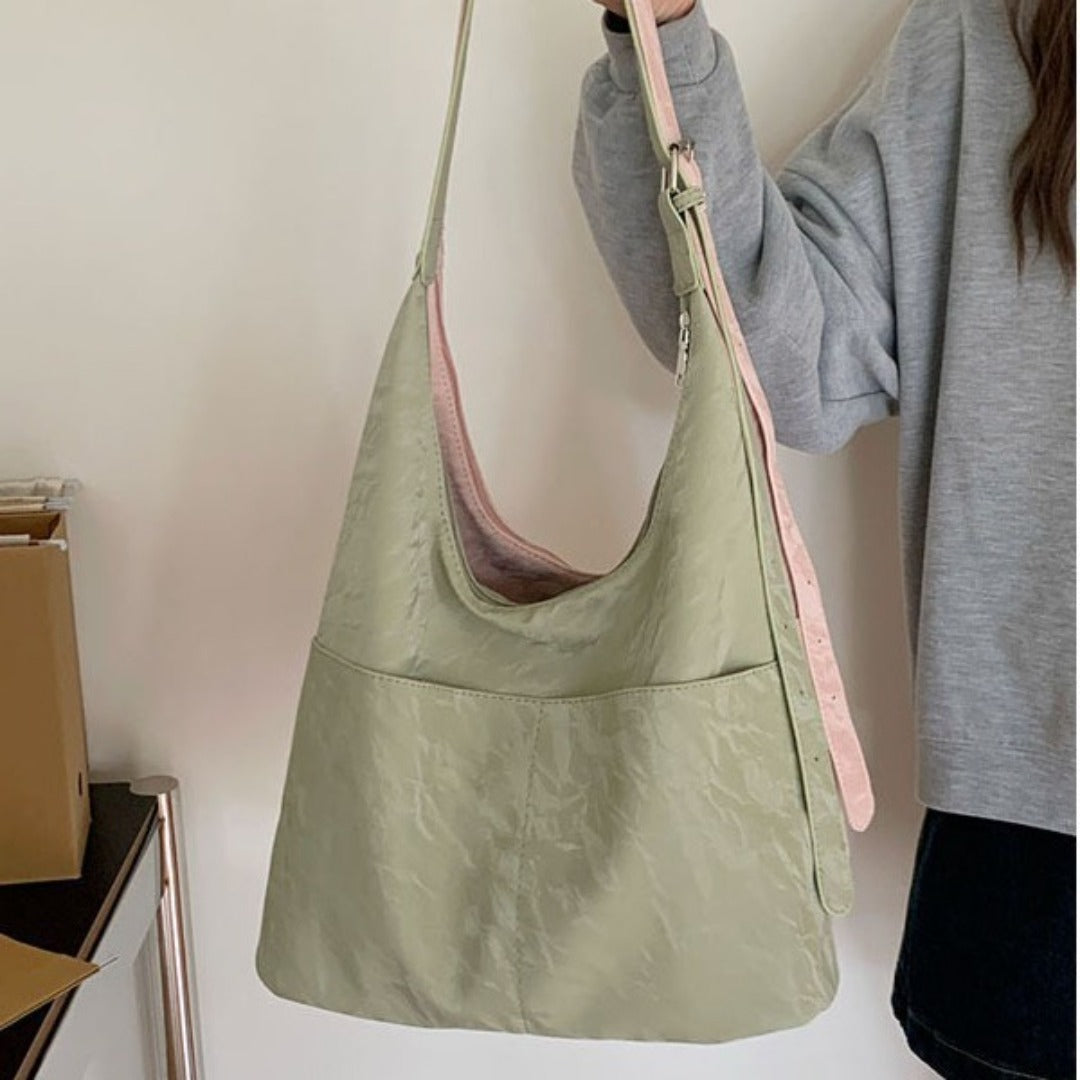 Bolso hobo suave de gran capacidad, bolso de hombro de verano para mujer, bolso de mano informal para ir al trabajo, bolso tote para el día a día 