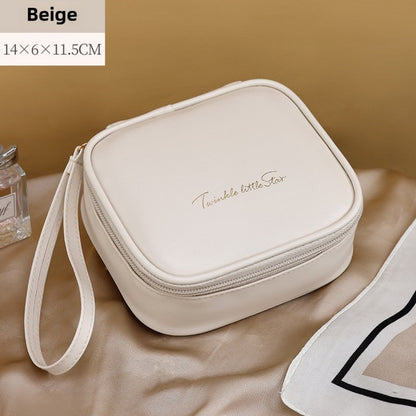 Portable PU Makeup Bags – Small Cream Lipstick Envelope Carry Cosmetic Bag for Students, Ideal for Sanitary Napkin and Small Storage Essentials