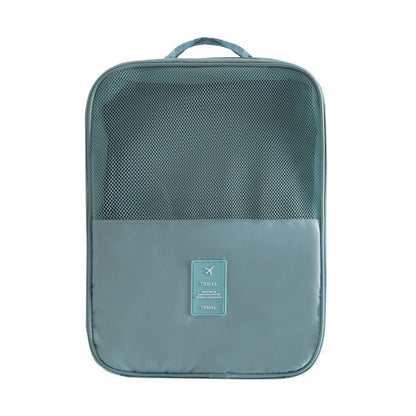 Bolsa de gran capacidad para guardar hasta tres pares de zapatos, práctica bolsa de tela Oxford, impermeable, tipo maleta con ruedas. 