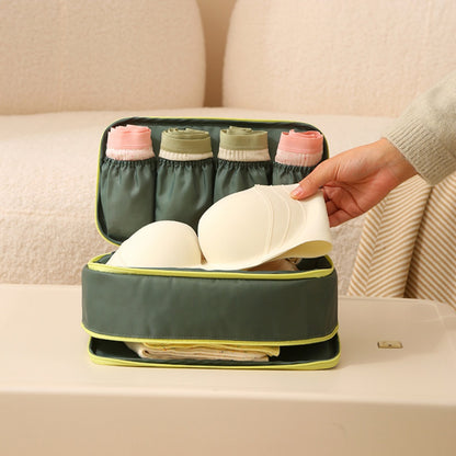 Dopamine large-capacity underwear storage bag, travel storage bag, multi-functional three-in-one socks storage bag