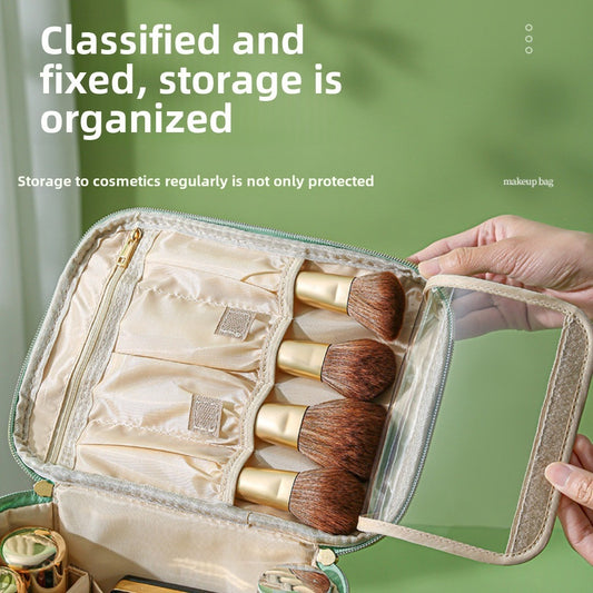 Cosmetic bag large capacity, travel portable cosmetic bag, waterproof multi-functional partition storage bag, large makeup bag,Travel makeup bag,Makeup bag organizers,