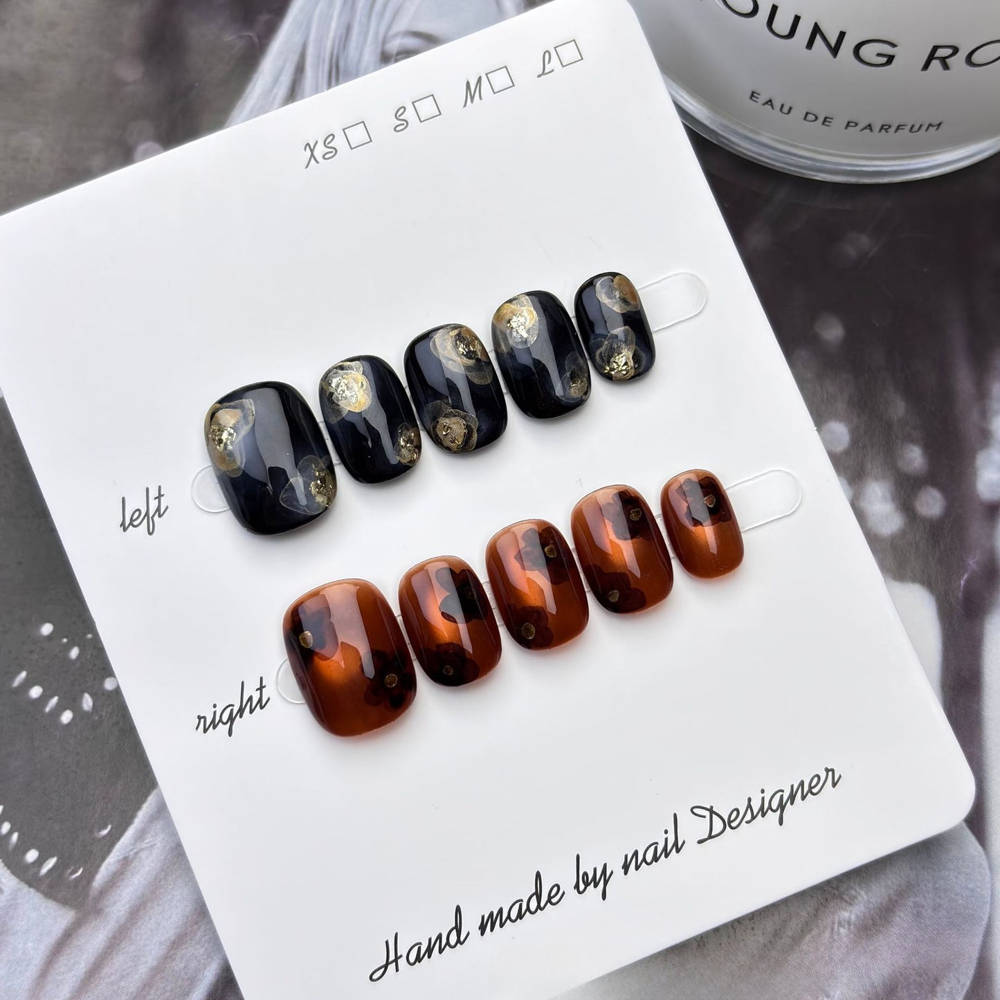 1002- Handmade press on nails fake nails removable