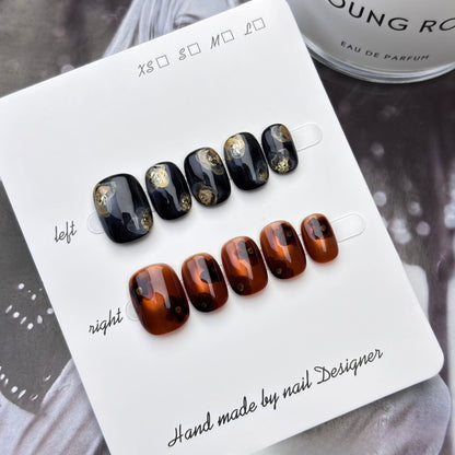 1002- Handmade press on nails fake nails removable