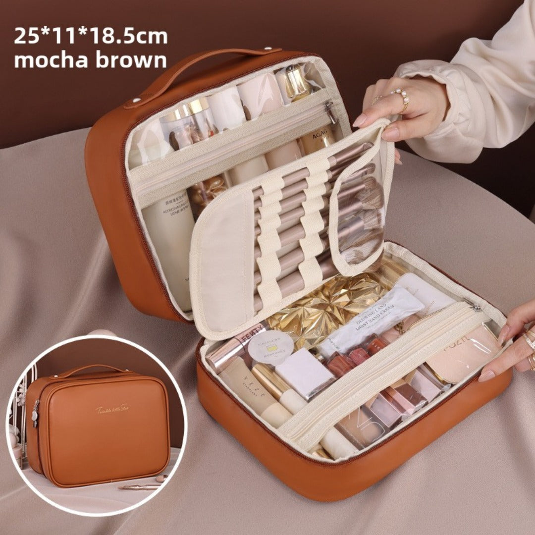 Multifunctional cosmetic bag, large capacity waterproof cosmetic bag, storage bag, makeup bag organizer,Makeup bag with compartments,