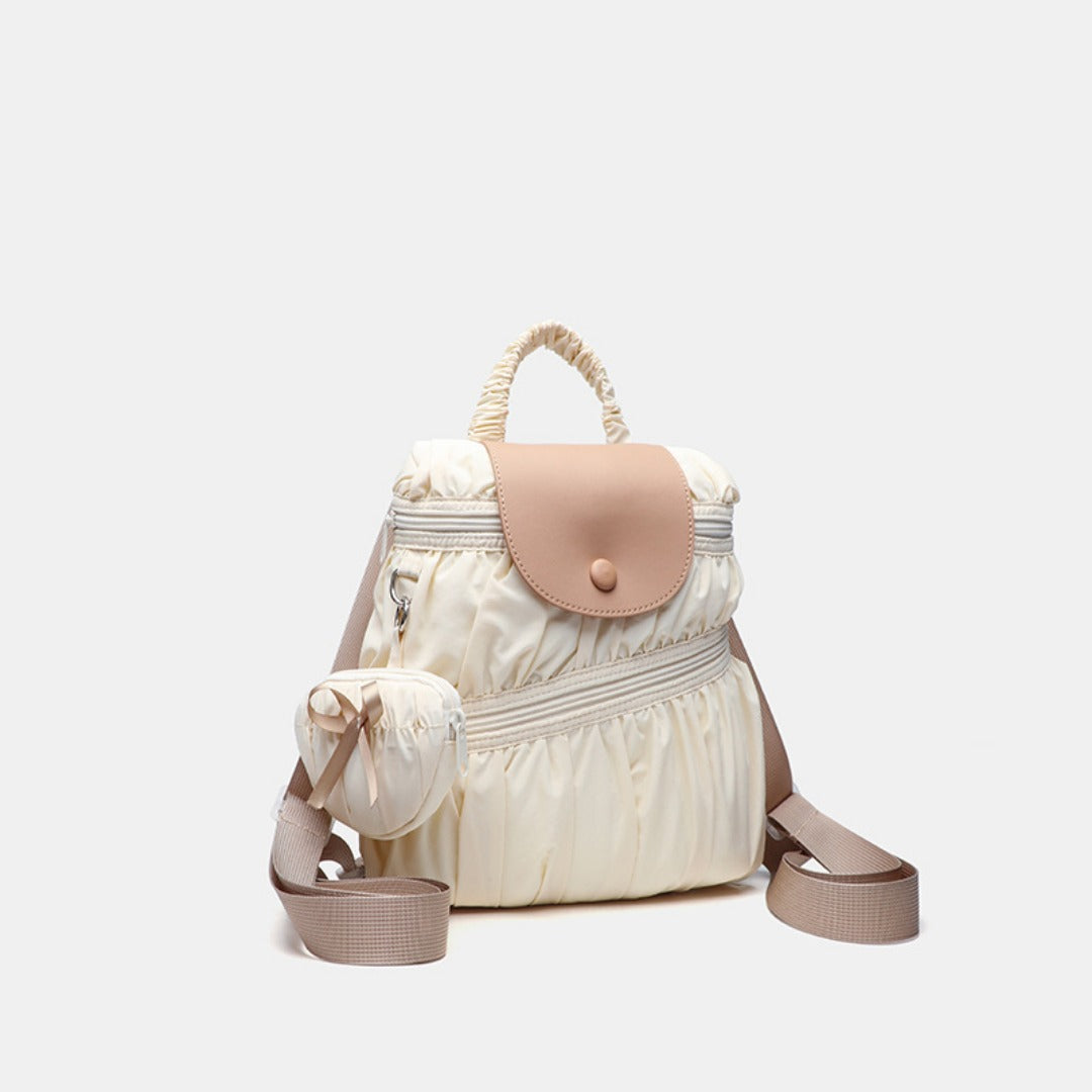 Elegant Folded Hobo Bag Ladies - Lightweight Large Capacity Shoulder Bag & Casual Cloth Crossbody Bag