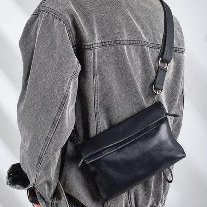 Bolso bandolera pequeño de moda para hombre, bolso de pecho sencillo, bolso de pecho, cartera de pecho, riñonera, riñonera bandolera 