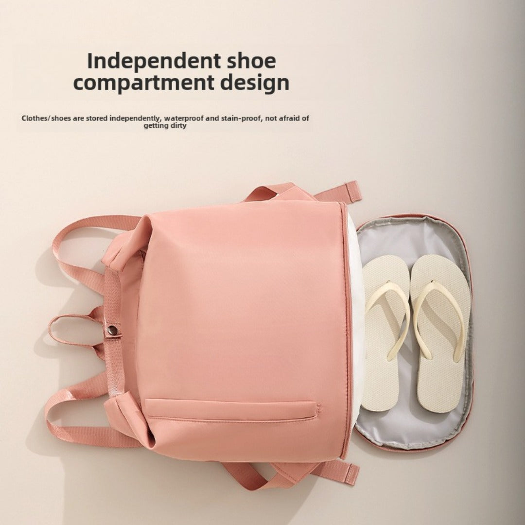 Mochila deportiva, bolsa de ejercicio con compartimentos para ropa húmeda y seca, bolsa de viaje de gran capacidad, bolsa de playa/natación 