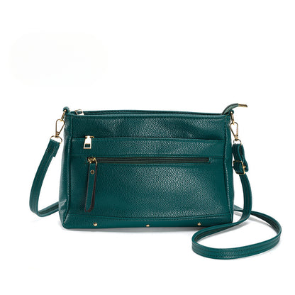 Stylish and simple shoulder Crossbody bag, women's small versatile zipper crossbody purse, stylish small square bag