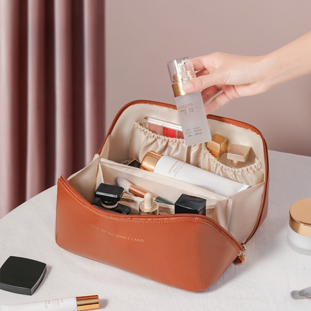 Makeup bag organizers,stylish cosmetic bag, large capacity portable versatile travel products toilet bag woman, makeup bag with compartments,