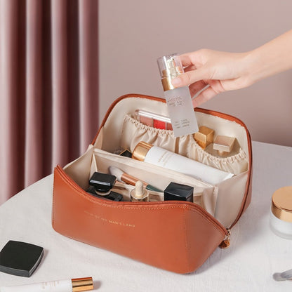 Makeup bag organizers,stylish cosmetic bag, large capacity portable versatile travel products toilet bag woman, makeup bag with compartments,