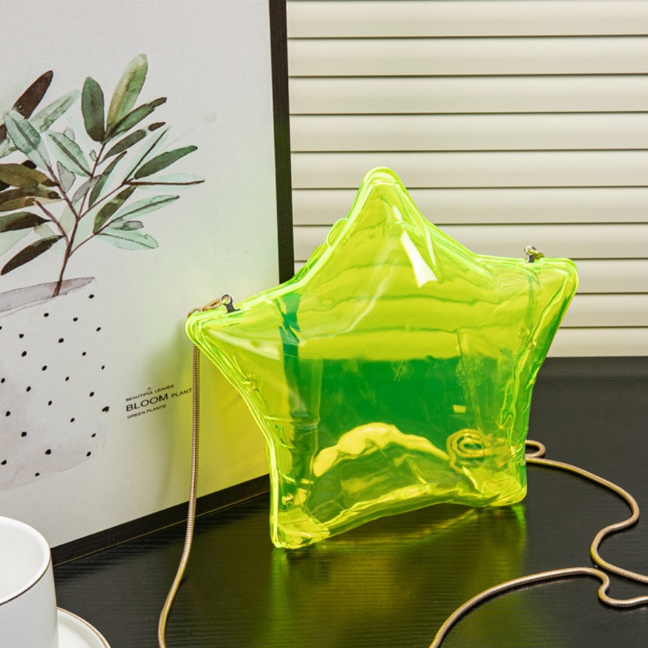 Bolso de noche con cadena de pentagrama plateado, monedero pequeño de acrílico, monedero para llaves y pintalabios, bolso bandolera para fiesta, bolso de fiesta, bolso de mano para graduación, bolso de boda 