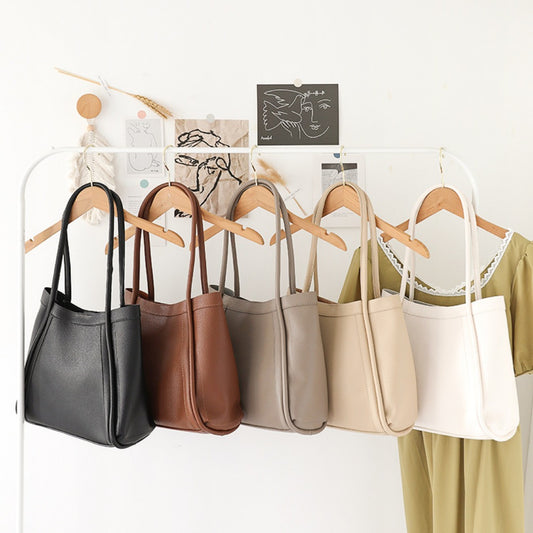 Bolso tote elegante de gran capacidad para mujer - Bolso bandolera tipo cubo retro de PU suave, bolso hobo texturizado 2 en 1 