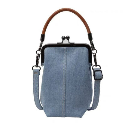 Clip bag, Denim bag, Mobile phone bag Crossbody bag, phone purse crossbody bag