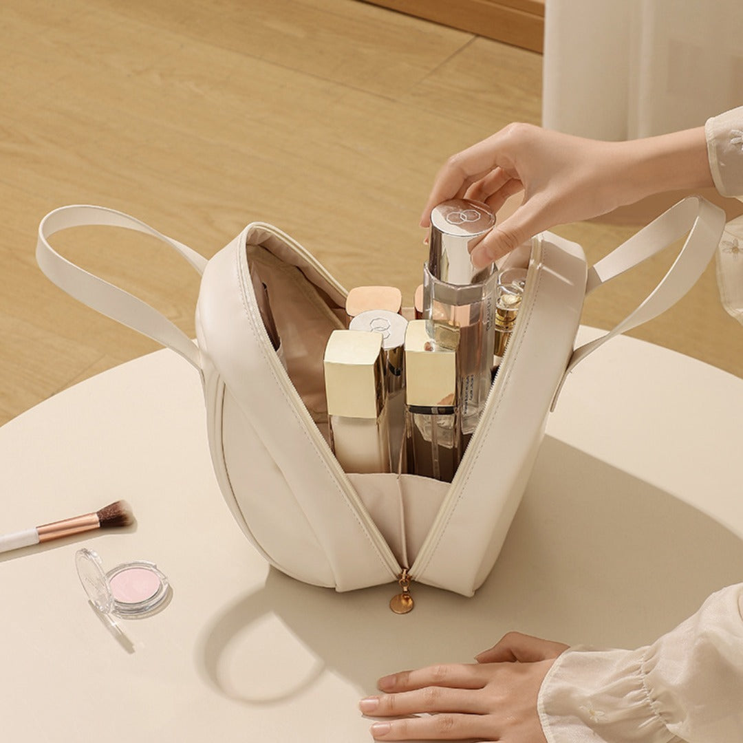 Neceser de maquillaje, bolsa de cosméticos impermeable, bolsa para guardar productos de cuidado de la piel, neceser de viaje portátil de gran capacidad, organizador de neceseres de maquillaje. 