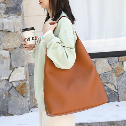 Bolso hobo retro informal, bolso de mano de moda, bolso de hombro de gran capacidad para mujer, de poliuretano. 