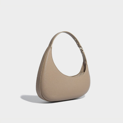 Bolso de diseño de moda con forma de media luna irregular, bolso de hombro, bolso hobo único para mujer 