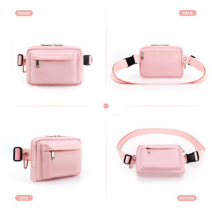 Riñonera de pecho de nailon – Riñonera deportiva para correr al aire libre y bandolera para hombre y mujer – Ligera, resistente y con estilo 