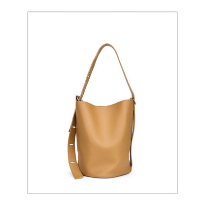Bucket bag ladies simple, large capacity shoulder bag, versatile hobo bag with crossbody strap