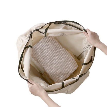 Mochila plegable, mochila de viaje sencilla de gran capacidad para mujer, mochila impermeable, mochila informal de poliéster para guardar ropa, ligera.