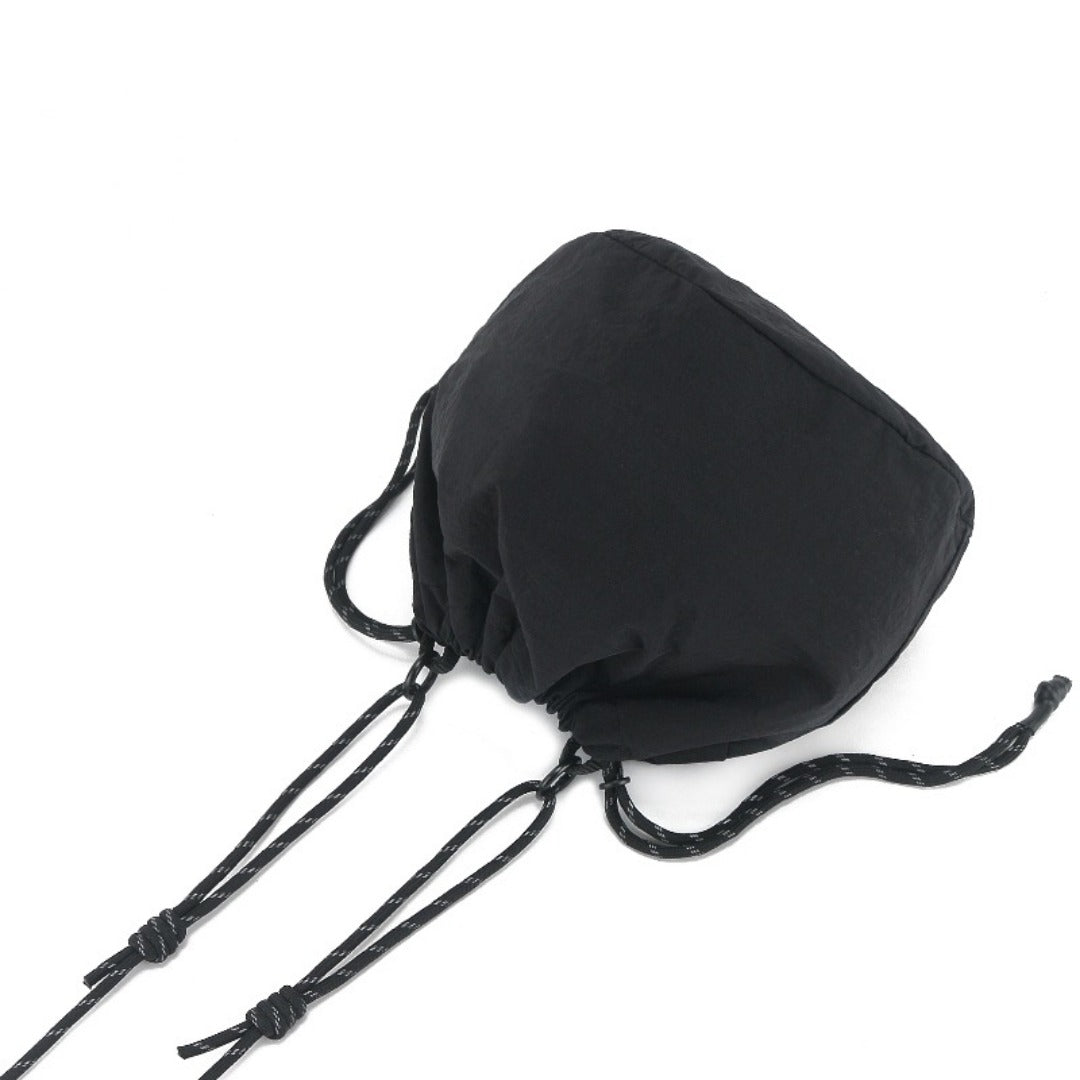 Bucket Bag stylish, Dual Drawstring Crossbody Bag Men's, Outdoor Sports and Leisure Bag