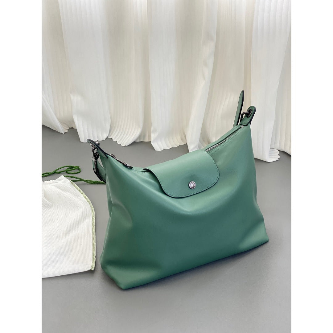 Hobo Underarm bag, boho grey women's bag, Crossbody shoulder bag, large capacity versatile women's hobo bag