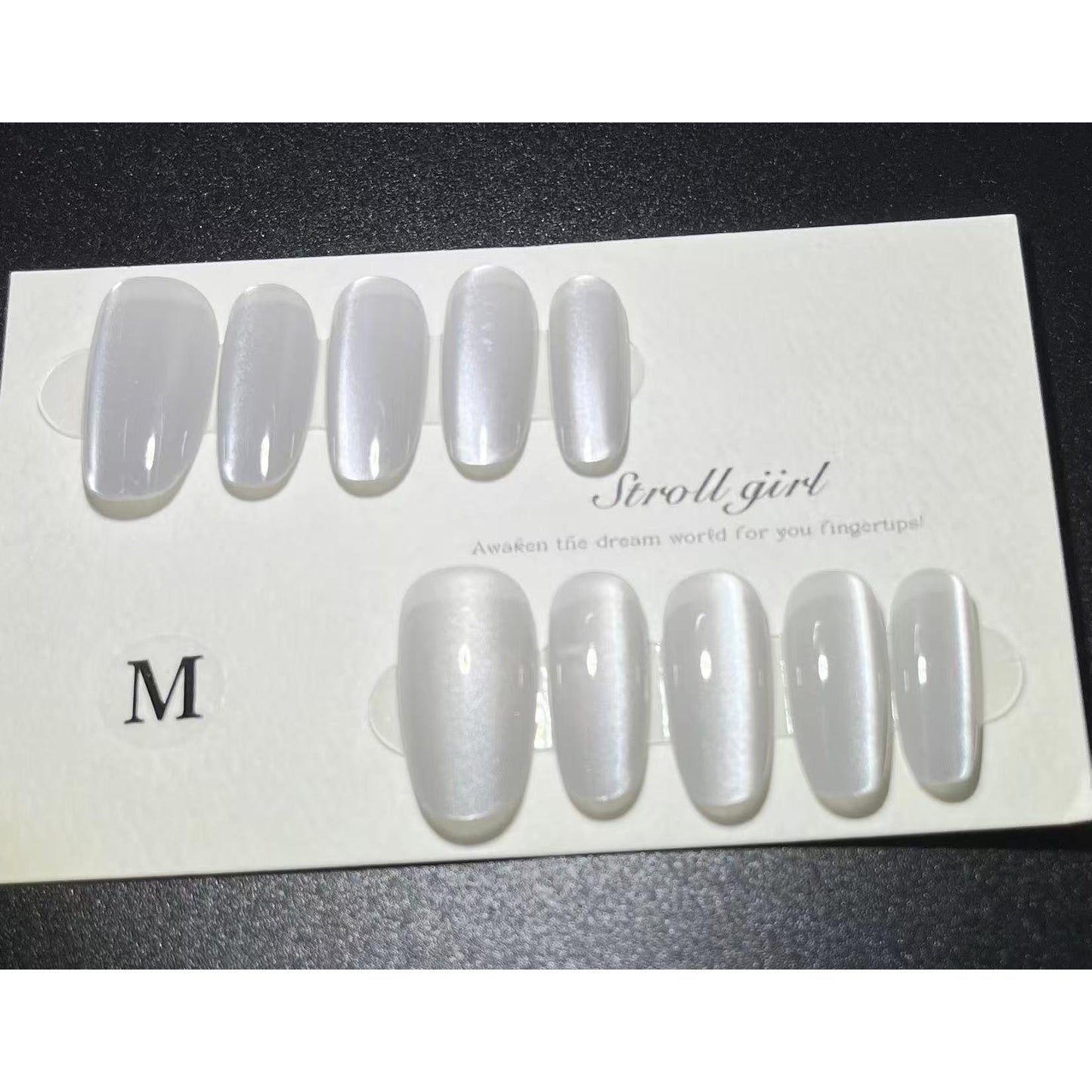 1079 Uñas postizas reutilizables hechas a mano, para decoración de uñas, 2 unidades