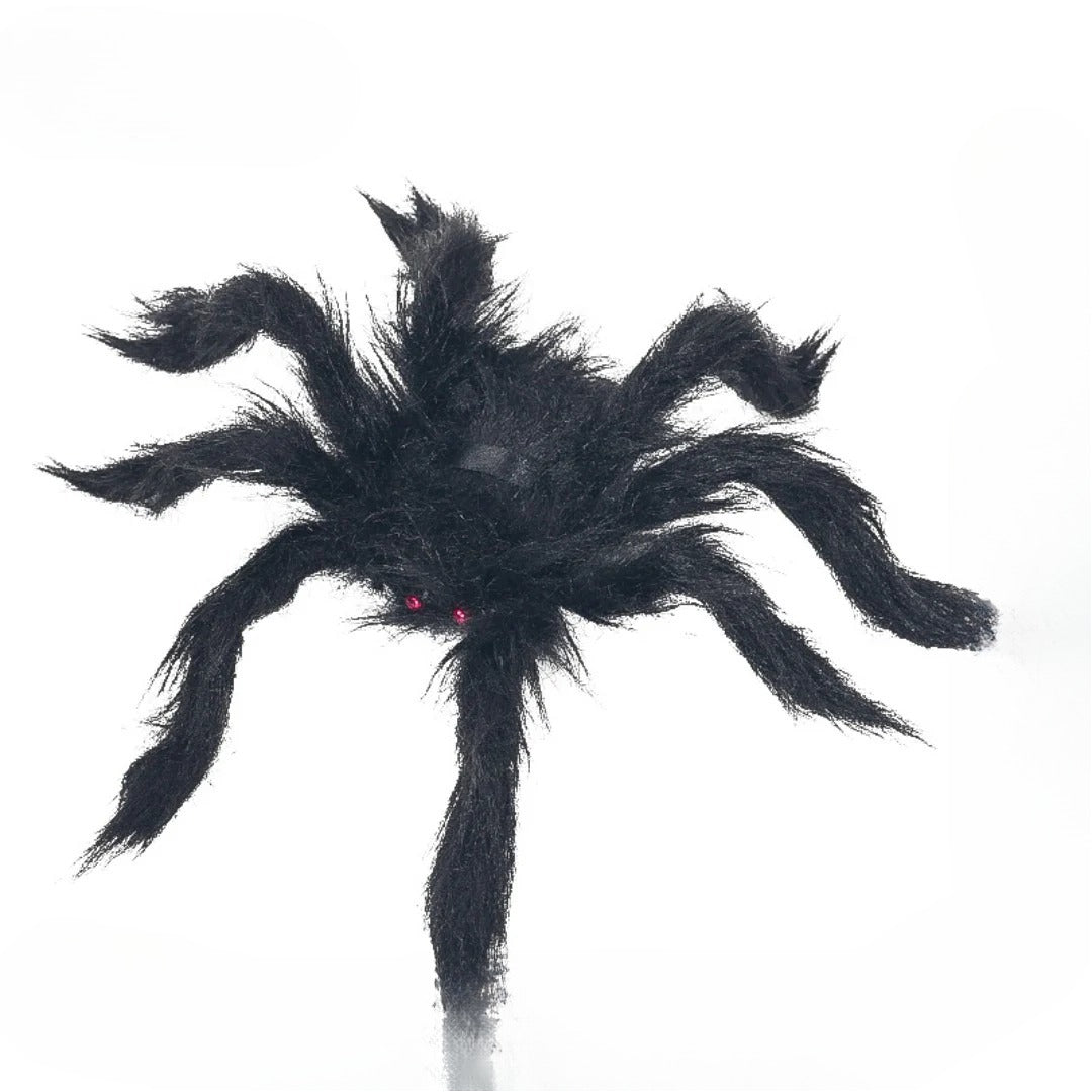 Telarañas decorativas de Halloween con arañas artificiales, telarañas súper elásticas para decoración de Halloween en interiores y exteriores.