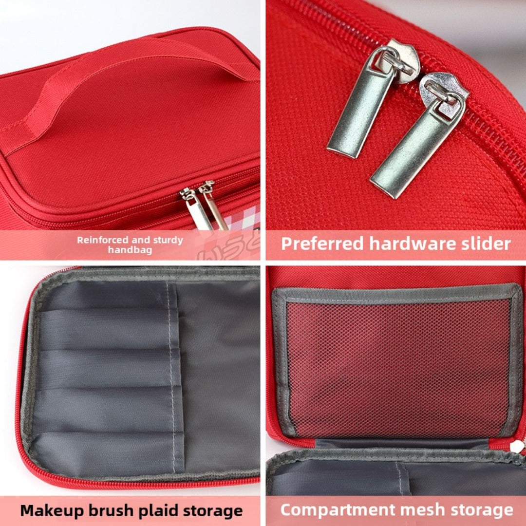 Cute Large Capacity Portable Storage Toilet Bag – Travel Bucket Cosmetic Bag for Women | Spacious Makeup Bag Organizers | Perfect Travel Makeup Bag