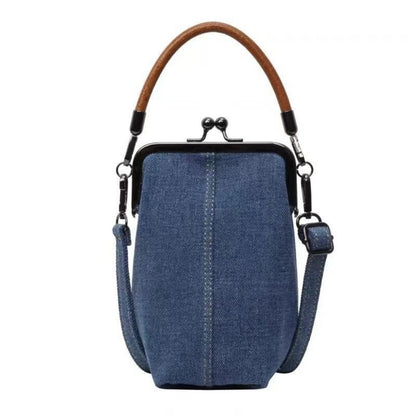 Clip bag, Denim bag, Mobile phone bag Crossbody bag, phone purse crossbody bag