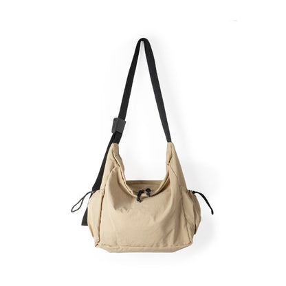 Bolso tote informal y versátil de nailon para estudiantes y mujeres; diseño delgado y bolso bandolera de gran capacidad. 