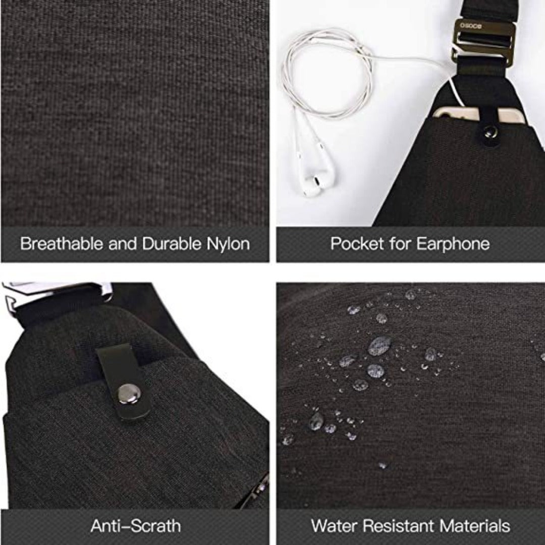 Riñonera bandolera, - Riñonera antirrobo unisex, práctica bandolera para viajes y deportes 