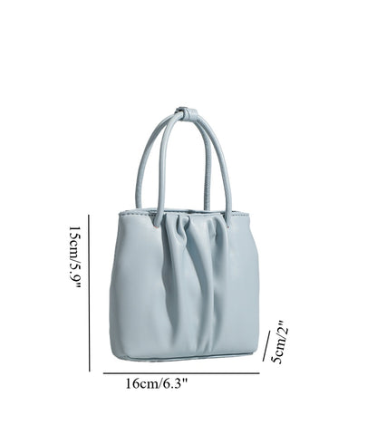 Bolso cuadrado plisado versátil, bolso de moda para mujer, bolso tote, bolso de hombro informal y portátil 