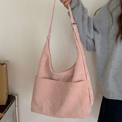 Bolso hobo suave de gran capacidad, bolso de hombro de verano para mujer, bolso de mano informal para ir al trabajo, bolso tote para el día a día 