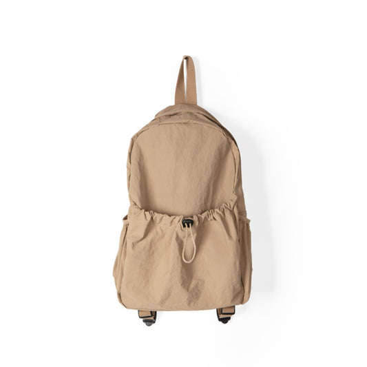 Mochila impermeable con cordón ajustable para mujer, versátil y ligera, ideal para viajes, con gran capacidad para libros y libros. Mochila de nailon ligera. 
