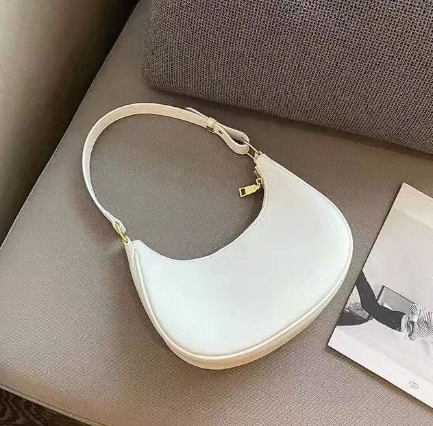 Elegante bolso pequeño de hombro – Bolso de hombro con estilo y bolso de media luna para mujer, bolso hobo perfecto para otoño