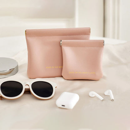 Automatic closing data cable, earphone portable storage bag, lipstick key, cosmetics portable small bag,