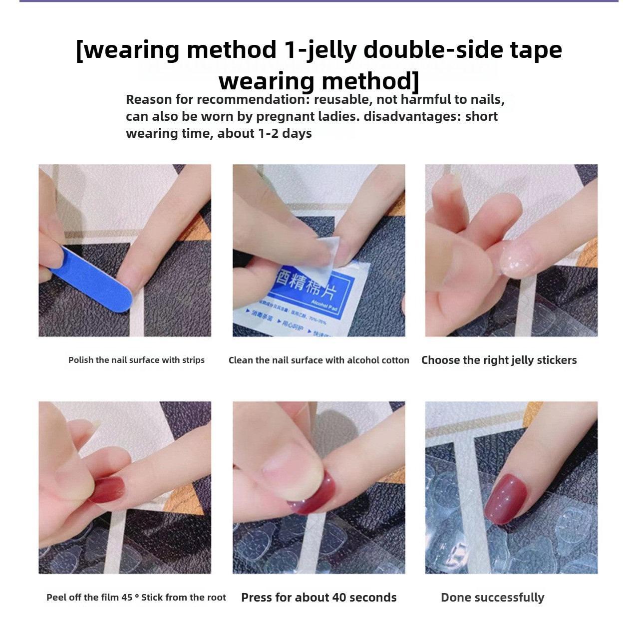 1046- Uñas postizas hechas a mano, de presión, removibles. Uñas con dibujo hecho a mano.