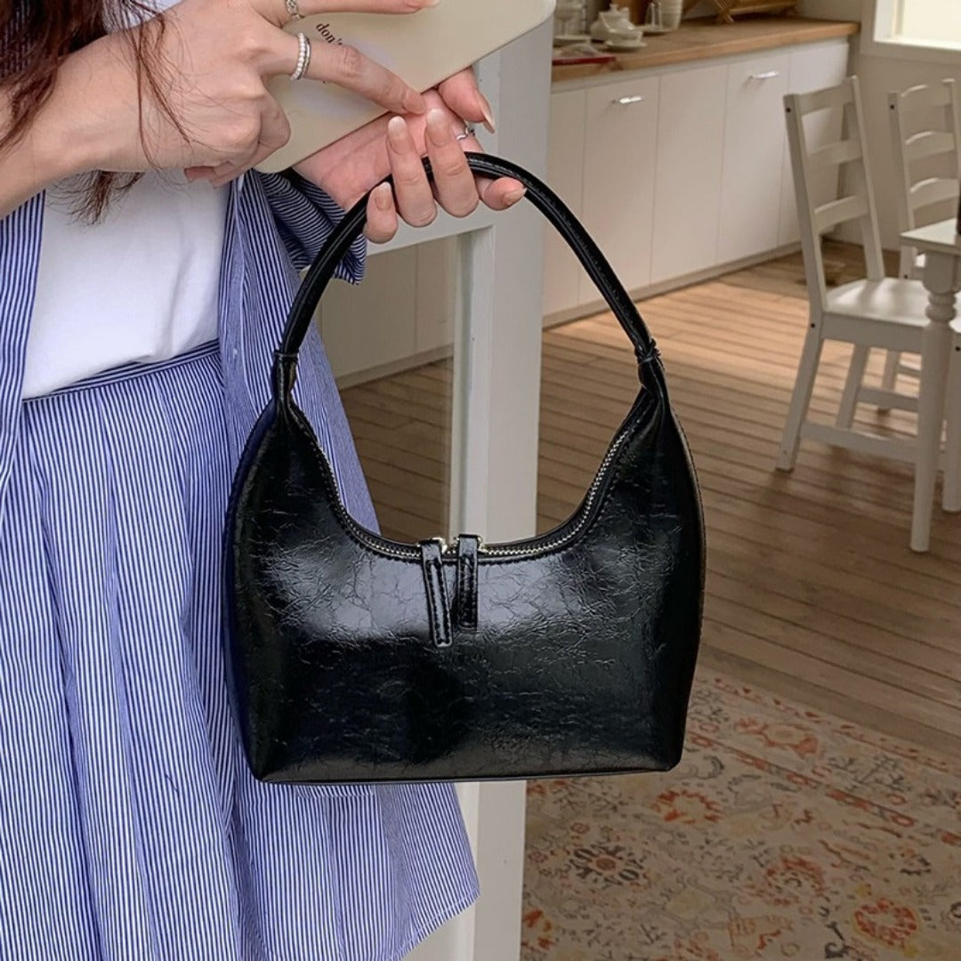 Bolso bandolera pequeño tipo hobo plateado, bolso de hombro pequeño, bolso de hombro de verano para mujer, bolso hobo pequeño 