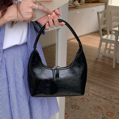 Bolso bandolera pequeño tipo hobo plateado, bolso de hombro pequeño, bolso de hombro de verano para mujer, bolso hobo pequeño 